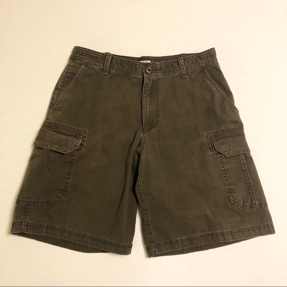 IZOD Brown Heavy Duty Cargo Shorts - 32